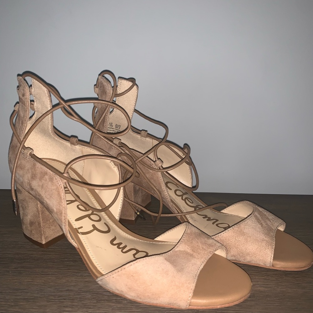 Sam Edelman Nude Strappy Heels